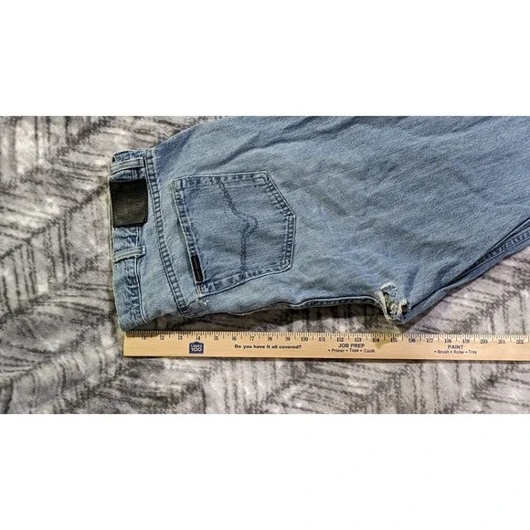 Harley Davidson Jeans Men's 42 X 29 Relaxed Straight Loose Denim Distressed - Picture 5 of 16